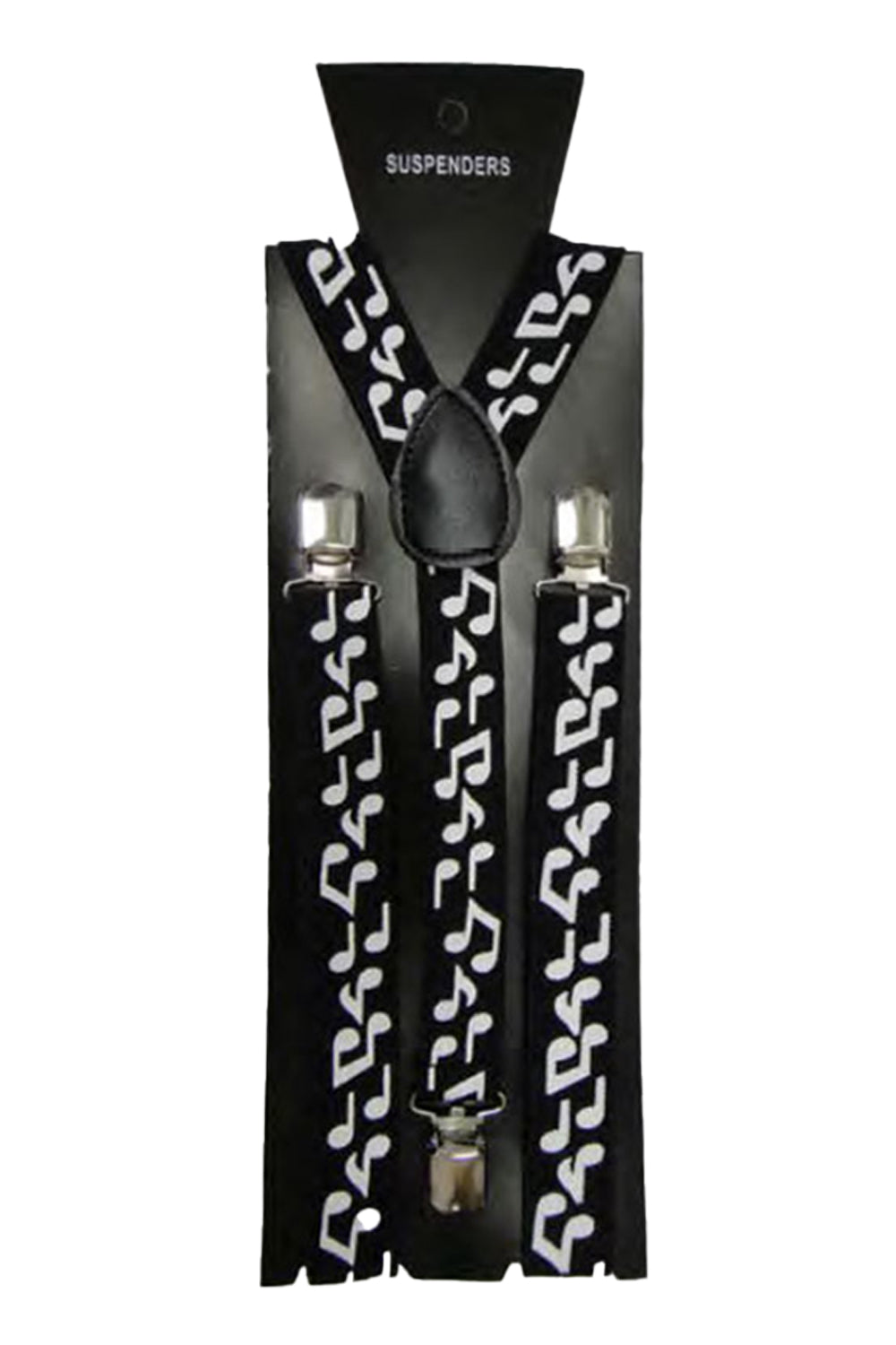 Adjustable Men's Printed Braces 2.5 cm With Strong Metal Clips