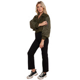 Women's Winter Blazer Style Bomber Jacket