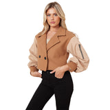 Women's Winter Blazer Style Bomber Jacket