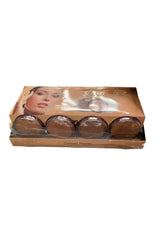 Compact Pressed Face Powder 4 Assorted Deep Shades Tray of 24 Pcs