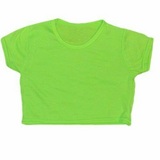 Girl Microfibre Short Sleeve Crop Top Activewear Tee Shirts