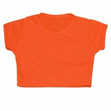 Girl Microfibre Short Sleeve Crop Top Activewear Tee Shirts