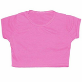 Girl Microfibre Short Sleeve Crop Top Activewear Tee Shirts