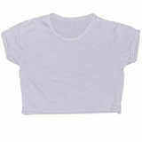 Girl Microfibre Short Sleeve Crop Top Activewear Tee Shirts