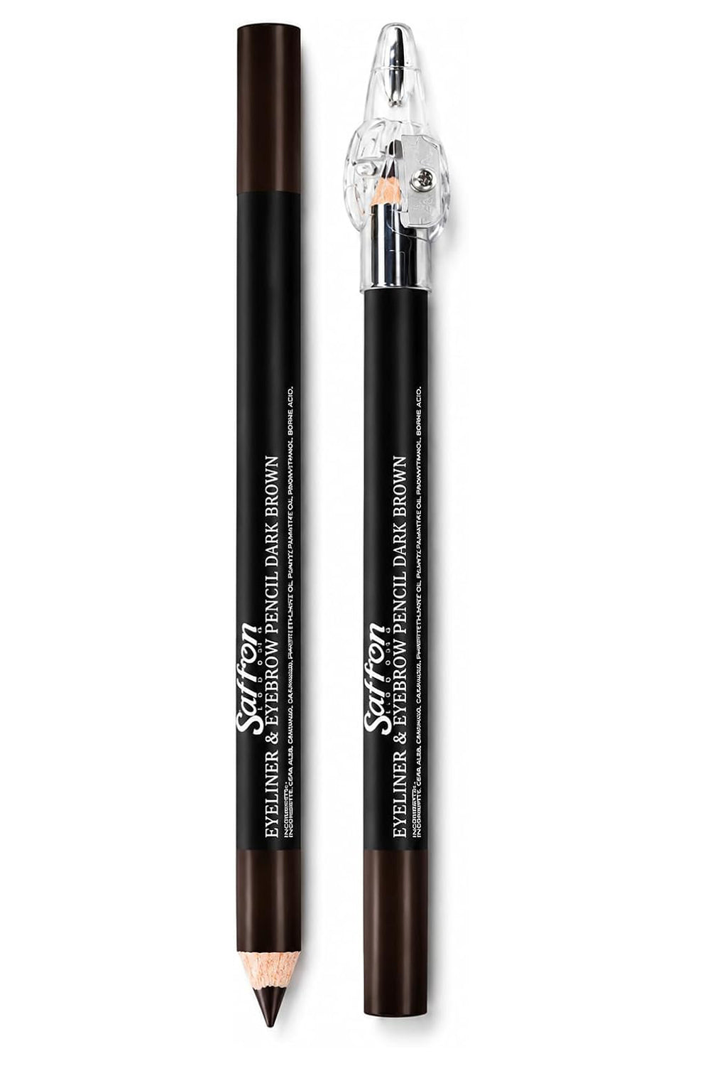Eyebrow Pencil With Sharpener Black – Precision Brow Defining Pencil Pack of 12 Pcs