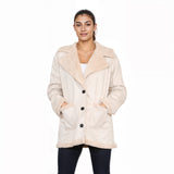 Women's Winter Wear Long Sleeves Faux Shearling Coat