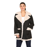 Women's Winter Wear Long Sleeves Faux Shearling Coat