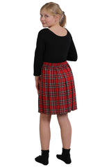 Girl's Box Pleated Tartan Casual and Schoolgirl Party Skirt