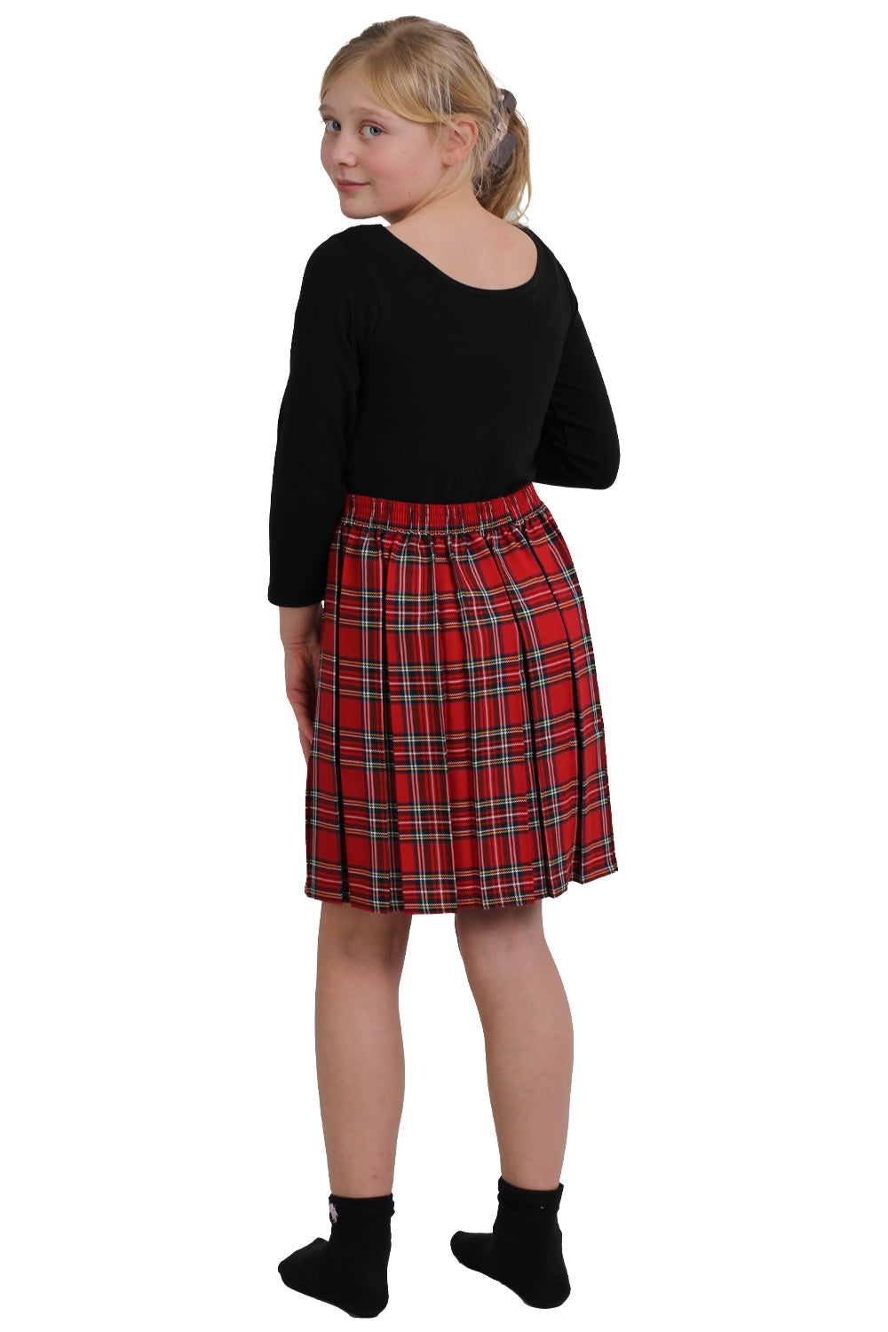 Girl's Box Pleated Tartan Casual and Schoolgirl Party Skirt
