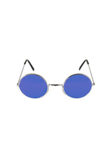 Adult Gold Silver Frame Round Lens Glasses