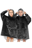 Children's Oversized Fleece Sherpa Warm Hoodie Wearable Blanket