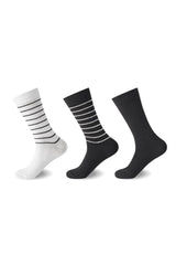 Ladies Celebration Gala Striped Cotton Socks 3 Pack