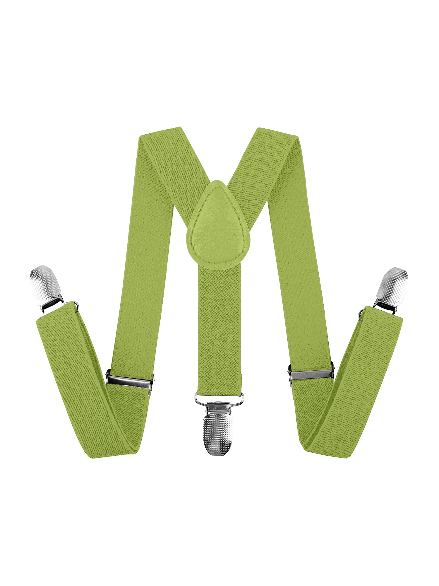 Adjustable Men's Suspenders Plain Braces With Strong Metal Clips