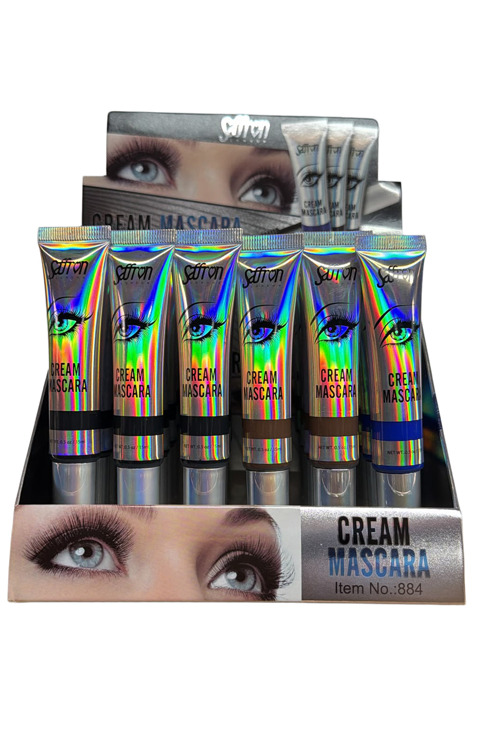 Cream Mascara Black – Volumising & Lengthening Mascara Pack of 24 Pcs
