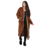 Ladies Long Line Stitched Coatigan