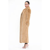 Women's Winter Wear Open Soft Faux Fur Coat