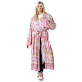  Open Belted Kaftan Cardigan