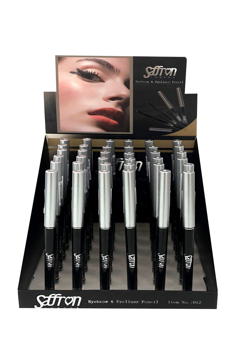 Professional Twist Up Eyebrow & Eyeliner Pencil Tray of 36