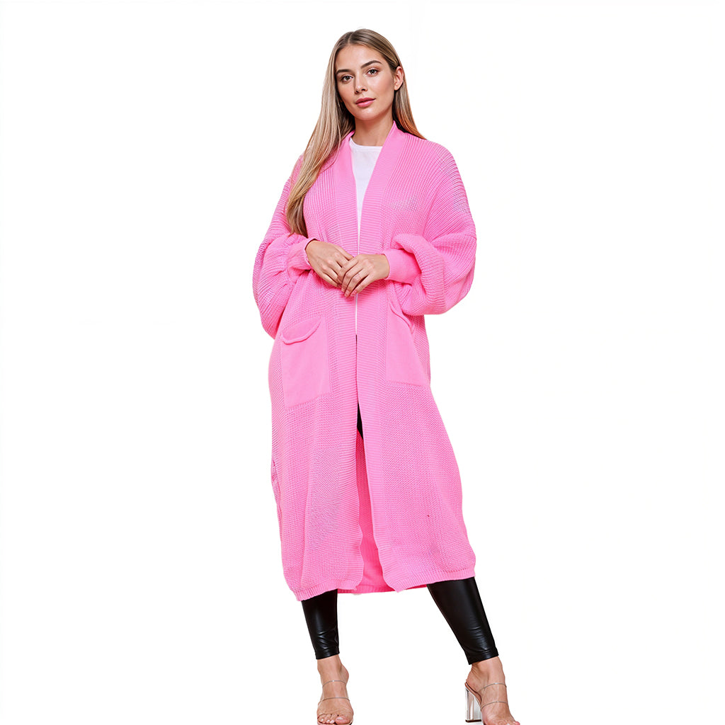 REMEL Oversized Long Knitted Cardigan