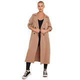 Women's Rolled up Fashion Sleeve Mac Coat