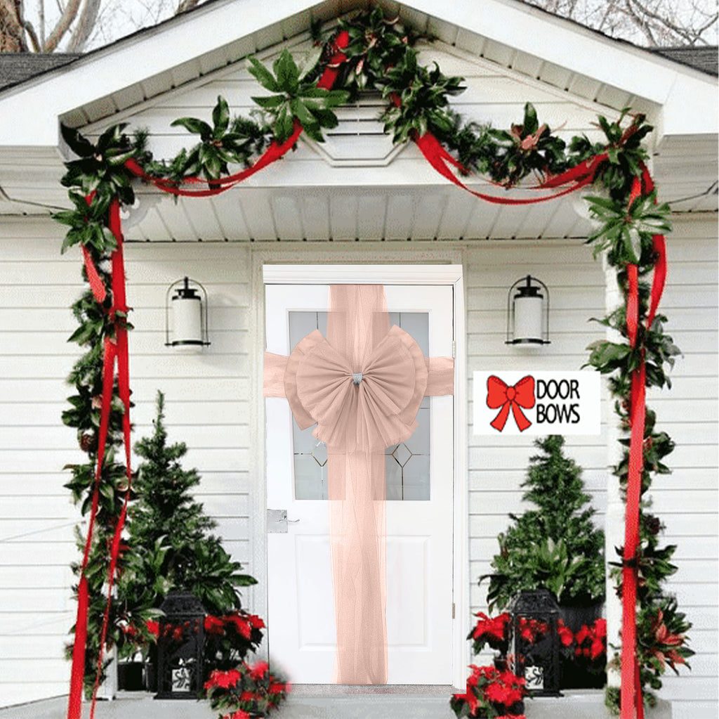 rose-gold door bow