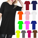 Ladies Short Sleeve Longline T-Shirt PJ Dress