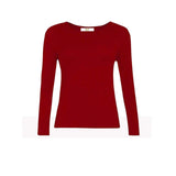 Girl Crew Neck Long Sleeve T-shirt Pastel Plain Kids Tee Top