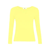 Girl Crew Neck Long Sleeve T-shirt Pastel Plain Kids Tee Top