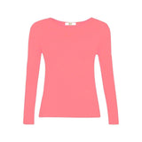 Girl Crew Neck Long Sleeve T-shirt Pastel Plain Kids Tee Top