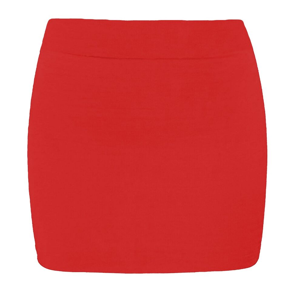 Girl's Casual Stretchy High Waist Summer Pencil Mini Skirt