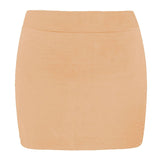 Girl's Casual Stretchy High Waist Summer Pencil Mini Skirt