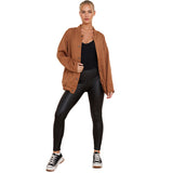 Ladies Textured Bomber Jacket