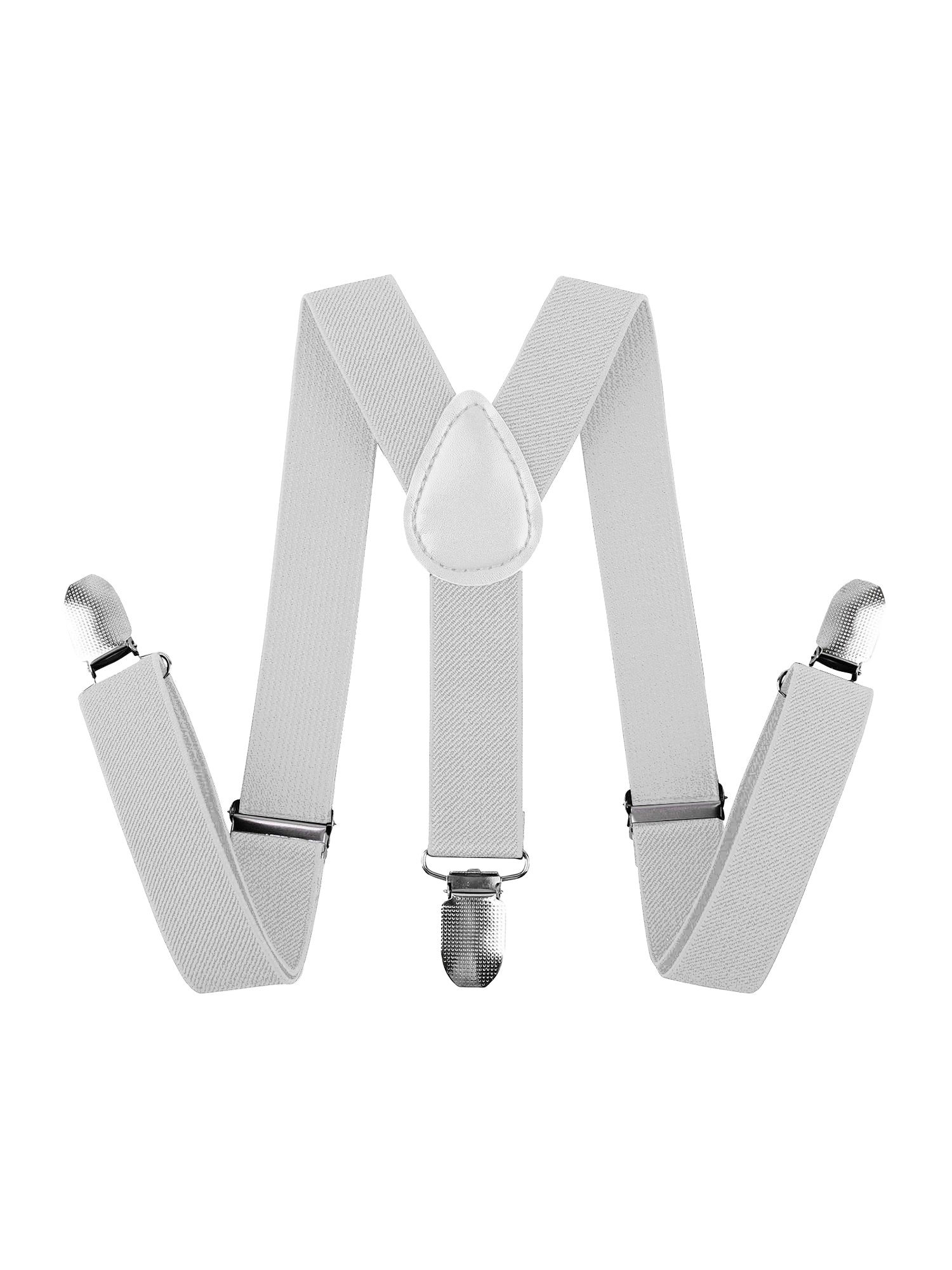 Adjustable Men's Suspenders Plain Braces With Strong Metal Clips