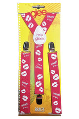 Adjustable Men's Printed Braces 2.5 cm With Strong Metal Clips