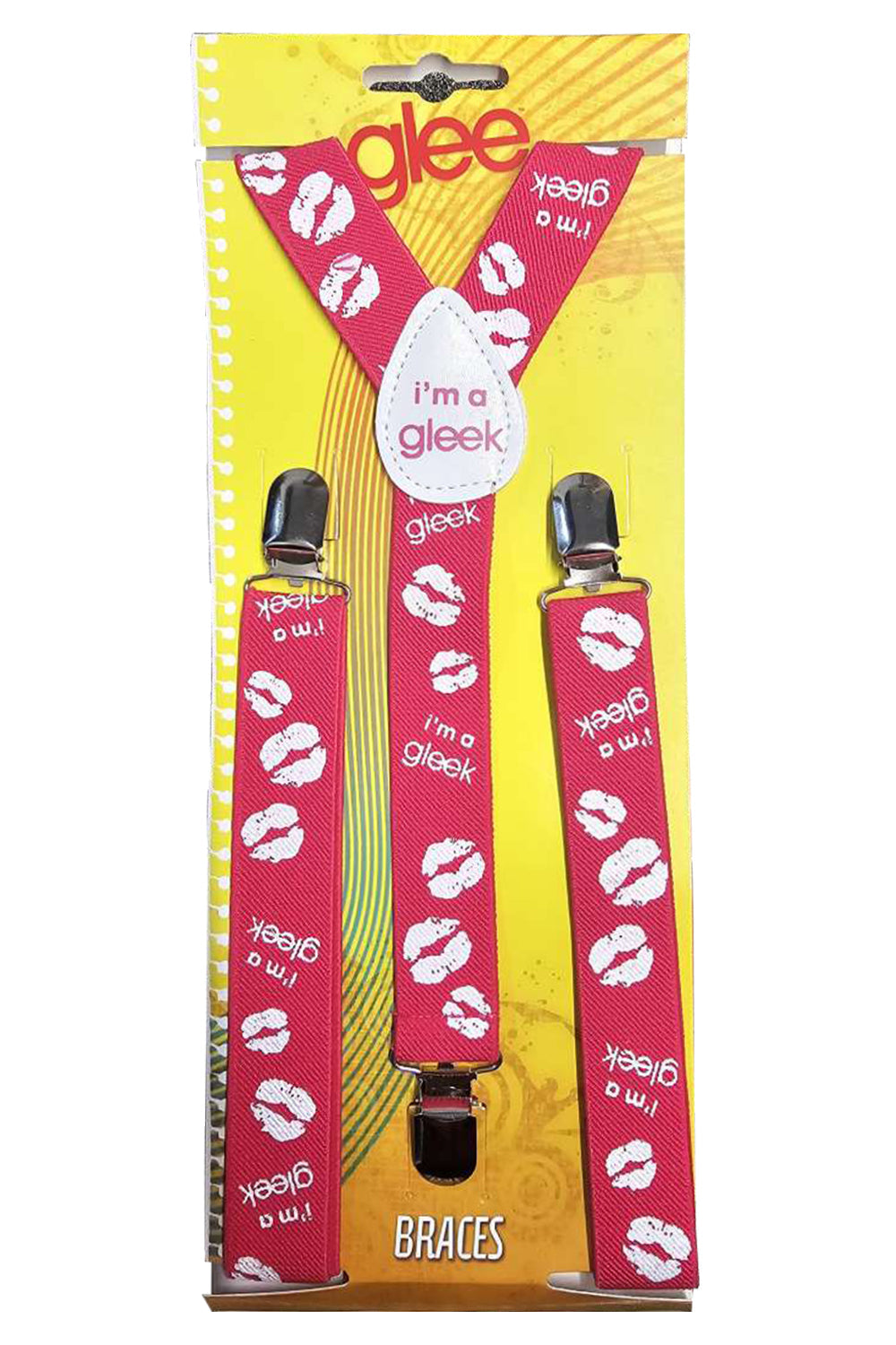 Adjustable Men's Printed Braces 2.5 cm With Strong Metal Clips