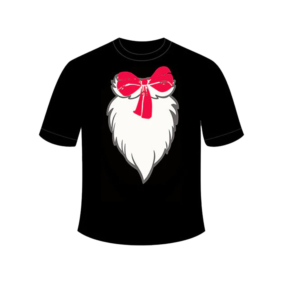 Adult Black Cat Ribbon Print Cotton Casual T-Shirt Top