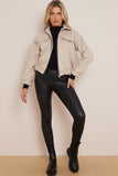 Ladies Zip Front Bomber Jacket